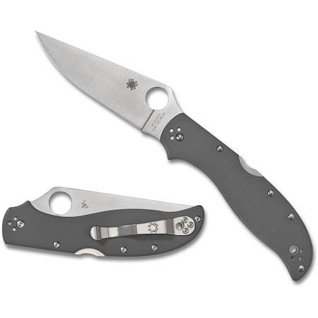 Spyderco 2024 Spyderco, Reveal 11, Strech 2 Xl Grey G-10 Cpm Cru-Wear SPY-C258GPGYCW